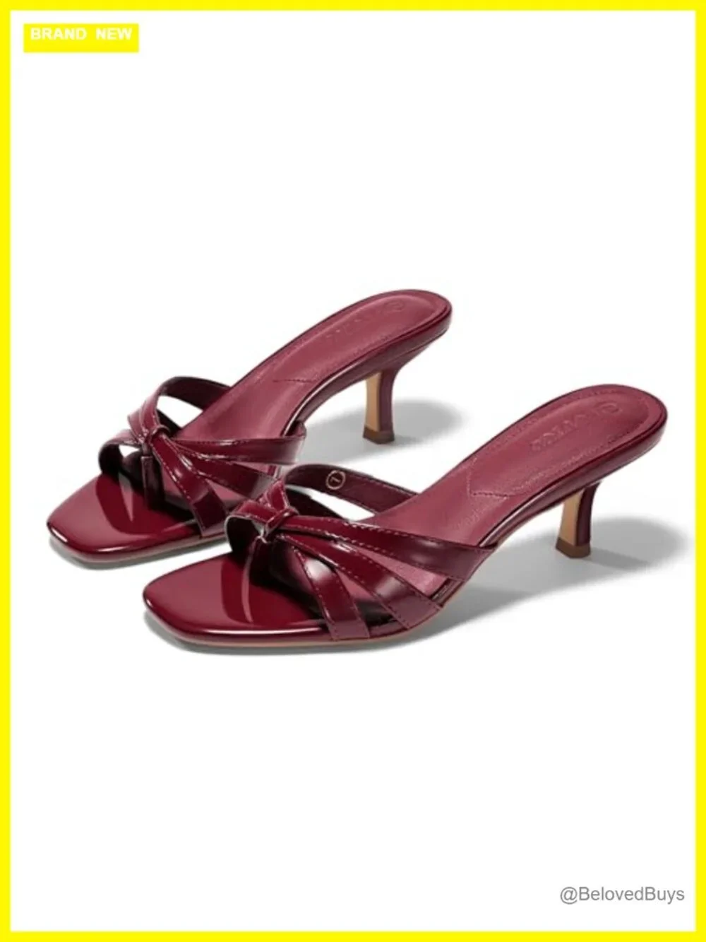 Women Strappy Kitten Heels Open Toe Flip Flops Slip On Slides Wedge Sandals